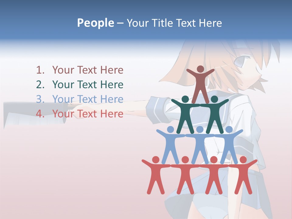 A Woman Holding A Knife In Her Hand PowerPoint Template