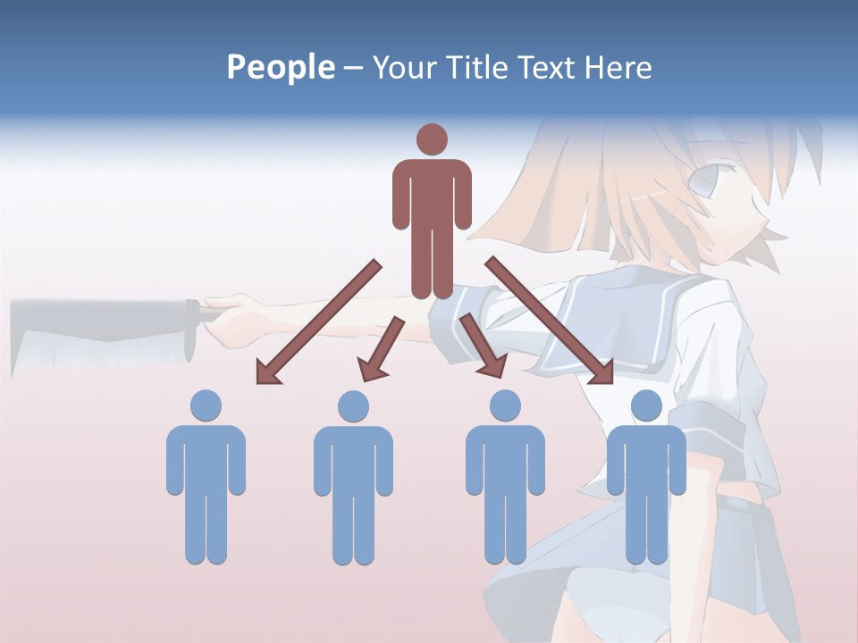 A Woman Holding A Knife In Her Hand PowerPoint Template