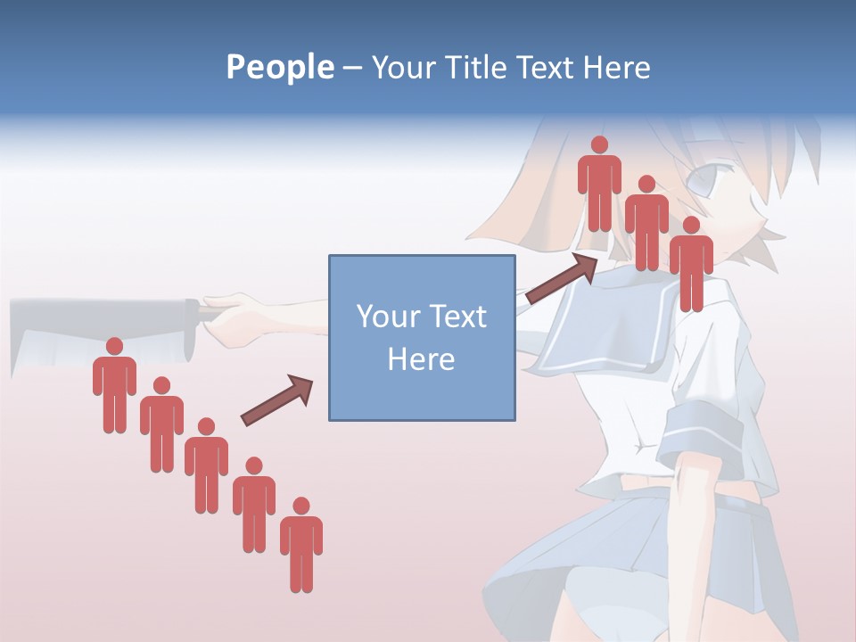 A Woman Holding A Knife In Her Hand PowerPoint Template