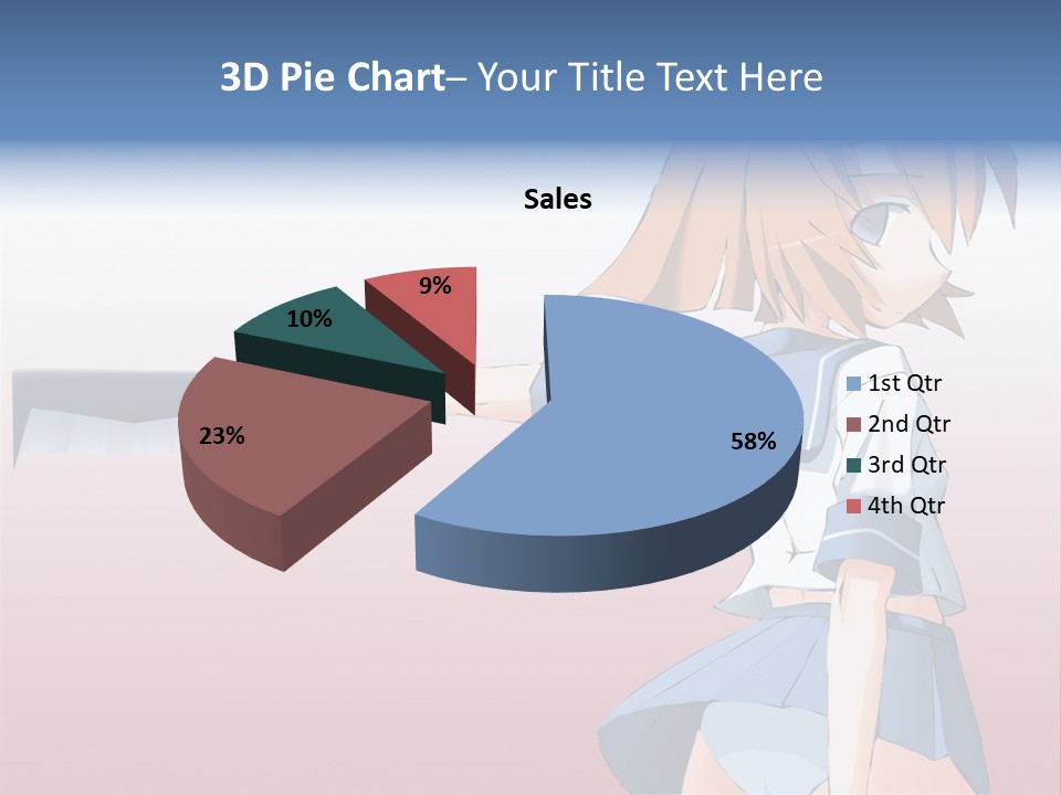 A Woman Holding A Knife In Her Hand PowerPoint Template
