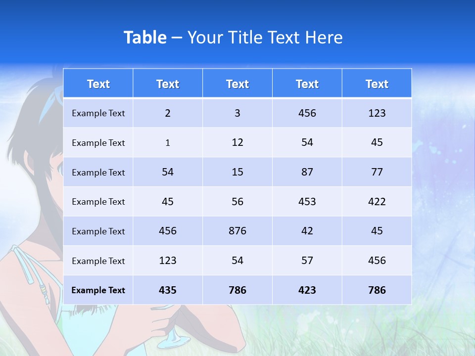 A Anime Character With A Drink In His Hand PowerPoint Template