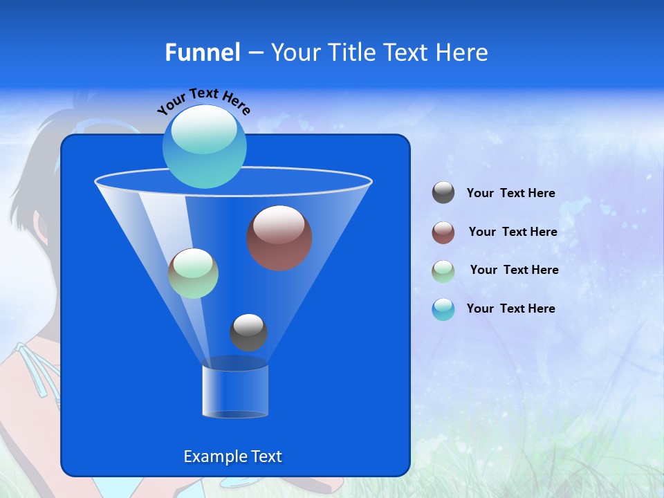 A Anime Character With A Drink In His Hand PowerPoint Template