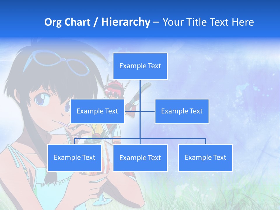 A Anime Character With A Drink In His Hand PowerPoint Template