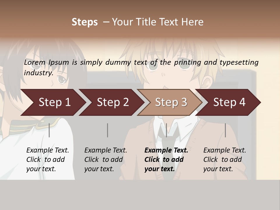 A Couple Of People Standing Next To Each Other PowerPoint Template