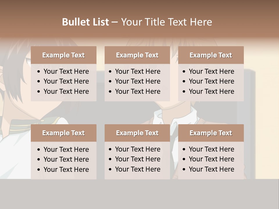 A Couple Of People Standing Next To Each Other PowerPoint Template