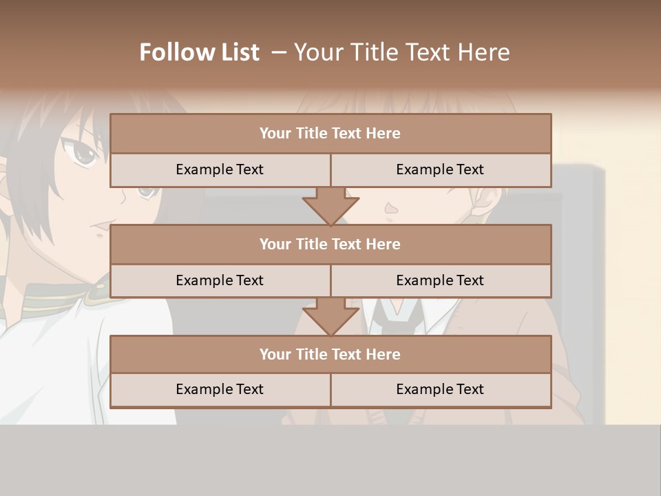 A Couple Of People Standing Next To Each Other PowerPoint Template