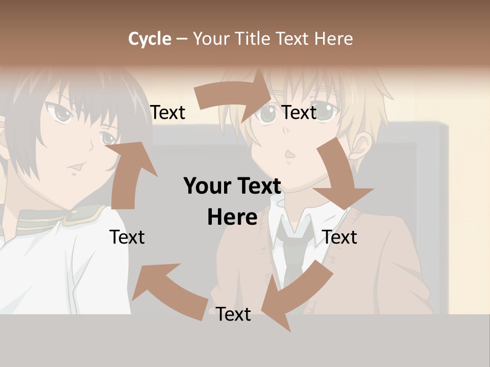 A Couple Of People Standing Next To Each Other PowerPoint Template