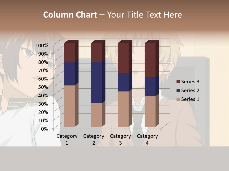 A Couple Of People Standing Next To Each Other PowerPoint Template