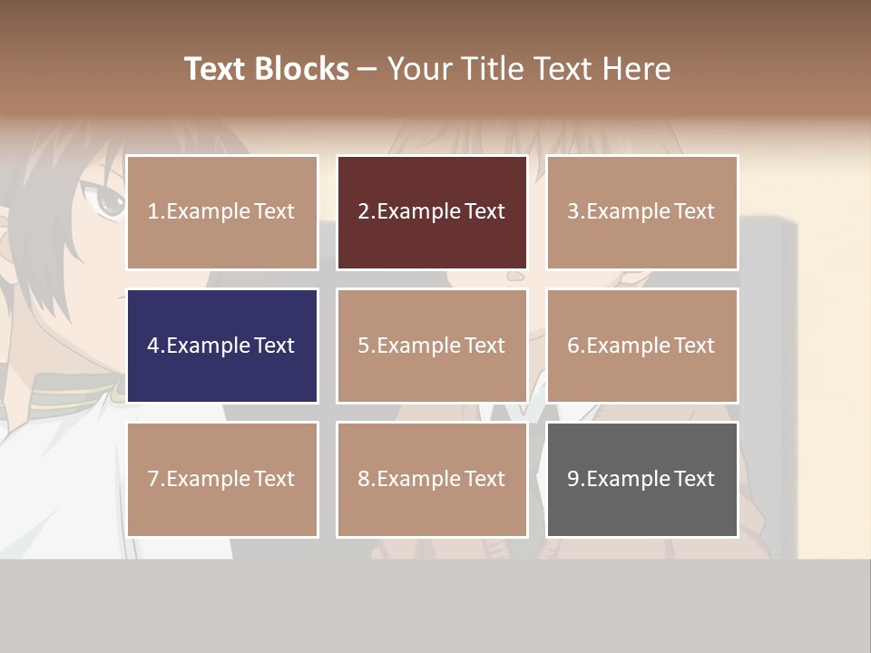 A Couple Of People Standing Next To Each Other PowerPoint Template