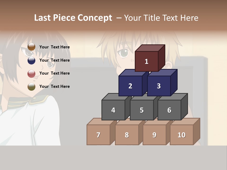 A Couple Of People Standing Next To Each Other PowerPoint Template