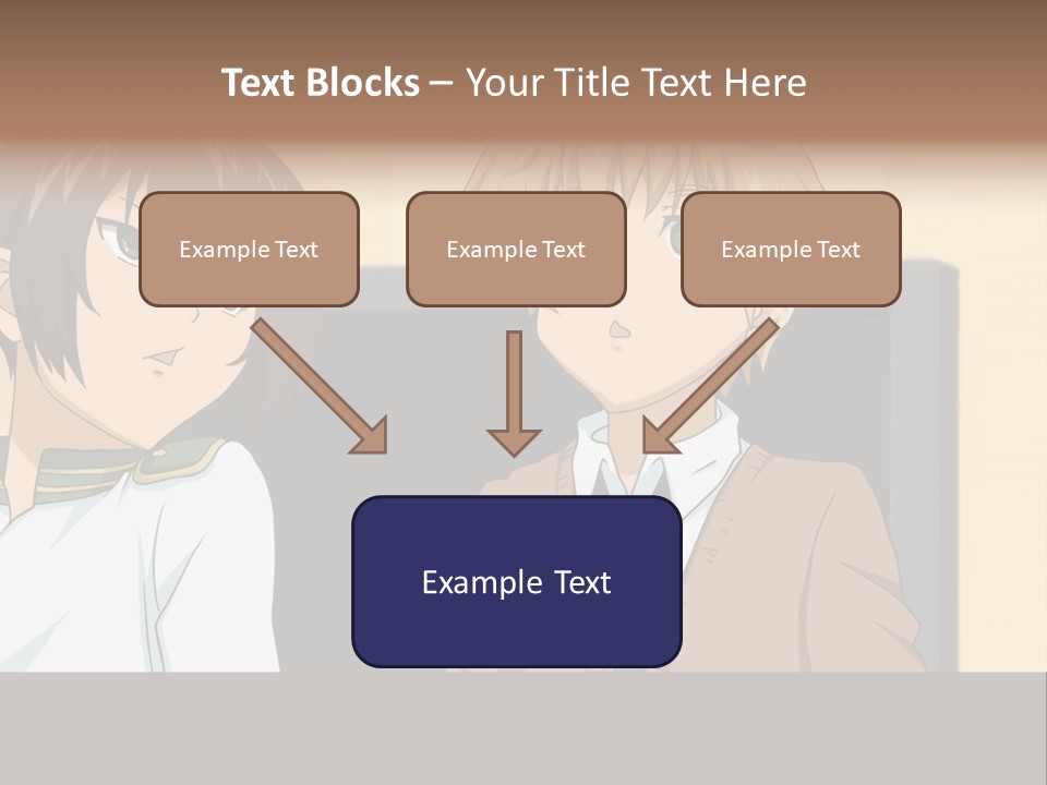 A Couple Of People Standing Next To Each Other PowerPoint Template