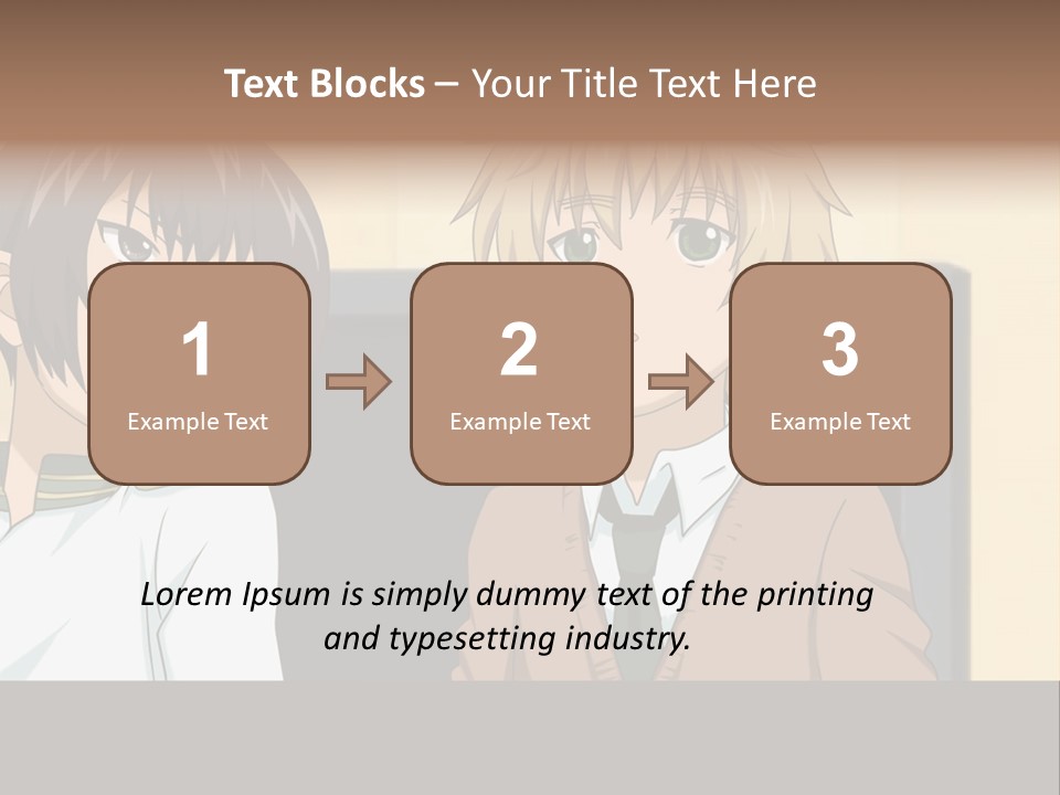 A Couple Of People Standing Next To Each Other PowerPoint Template
