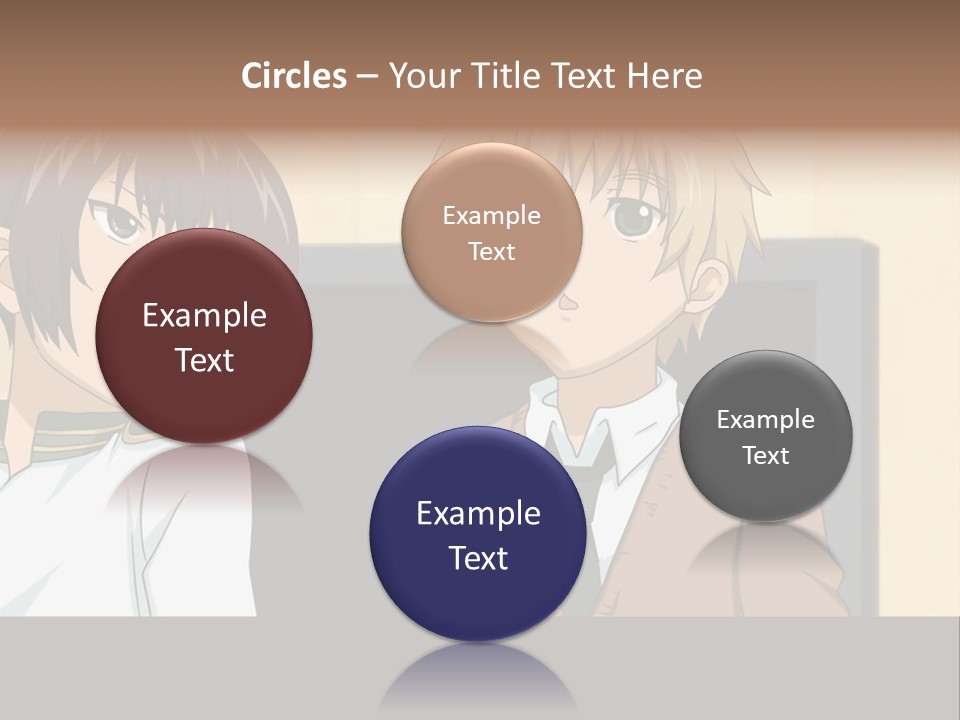 A Couple Of People Standing Next To Each Other PowerPoint Template