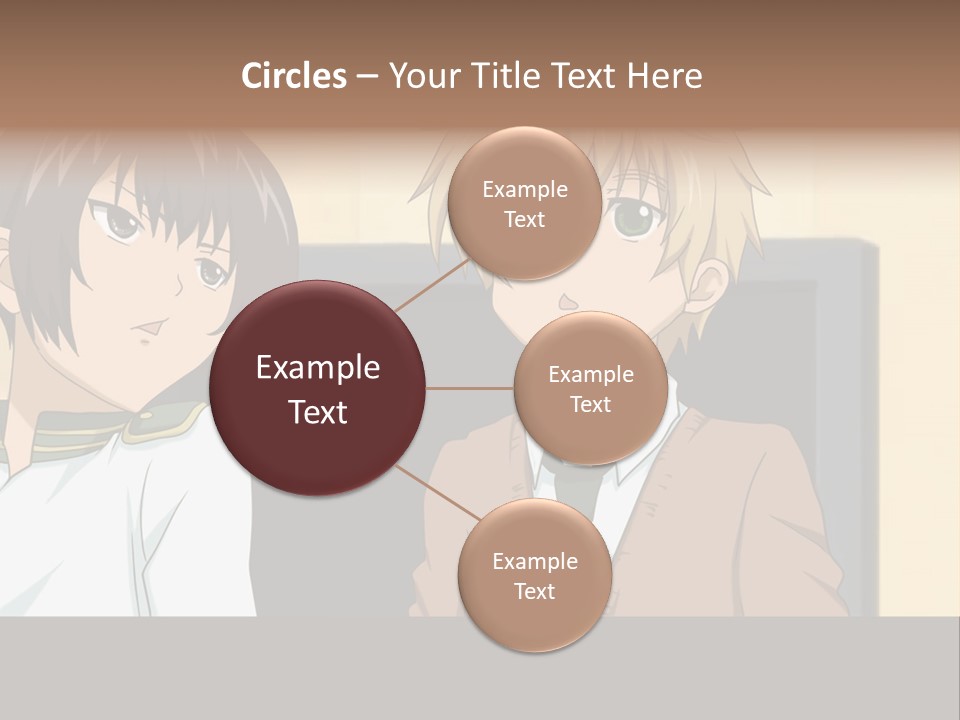 A Couple Of People Standing Next To Each Other PowerPoint Template