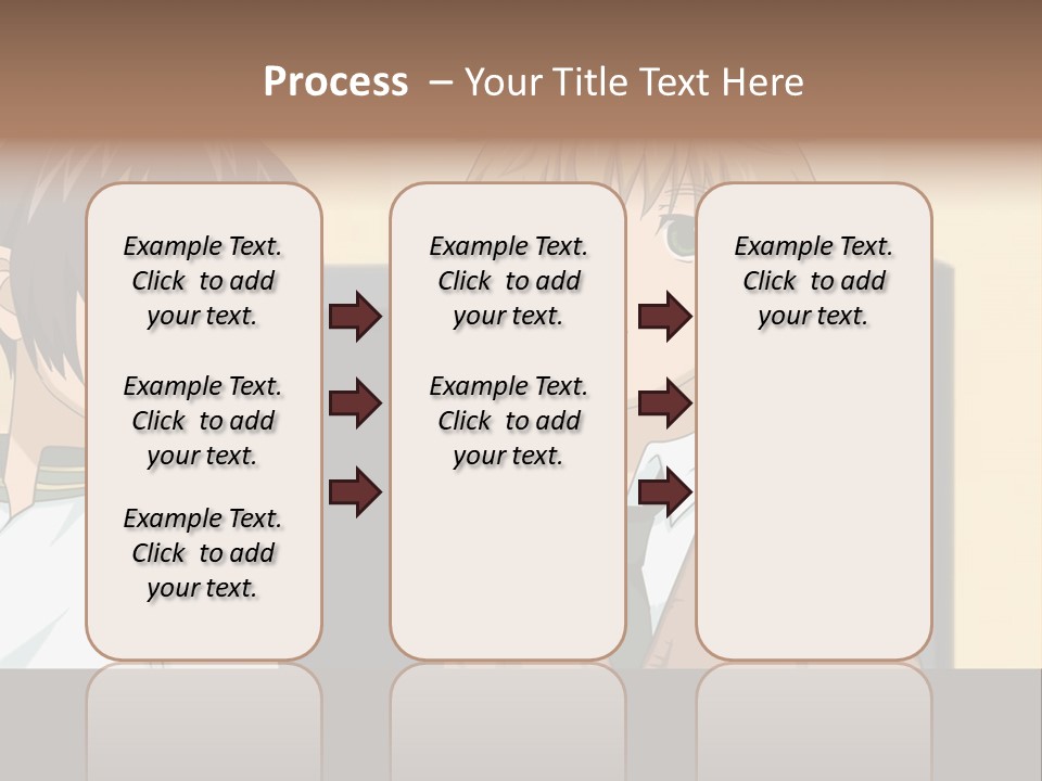 A Couple Of People Standing Next To Each Other PowerPoint Template