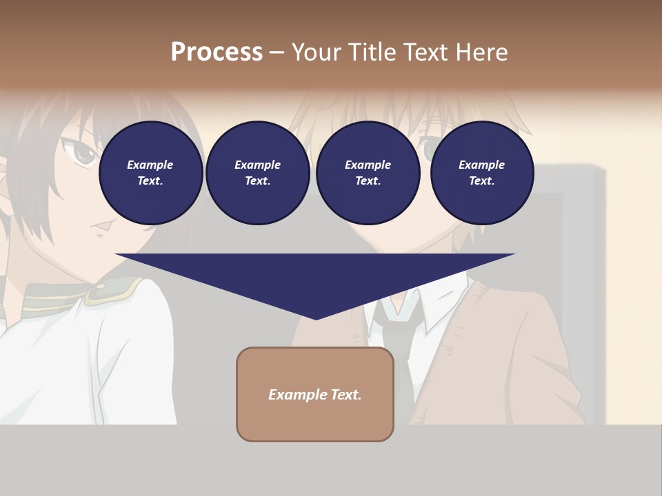 A Couple Of People Standing Next To Each Other PowerPoint Template