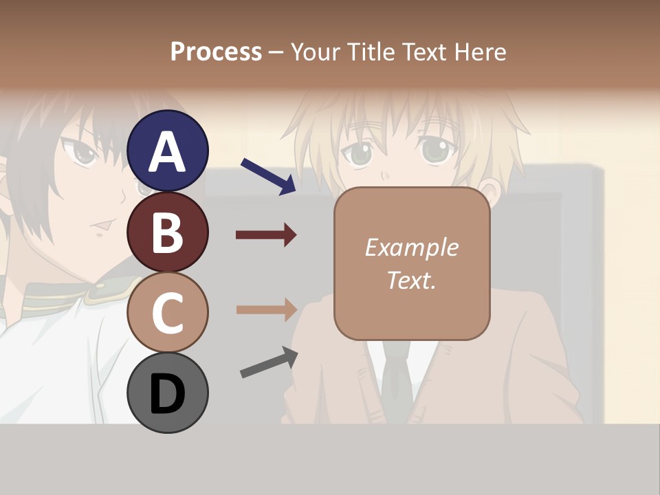 A Couple Of People Standing Next To Each Other PowerPoint Template