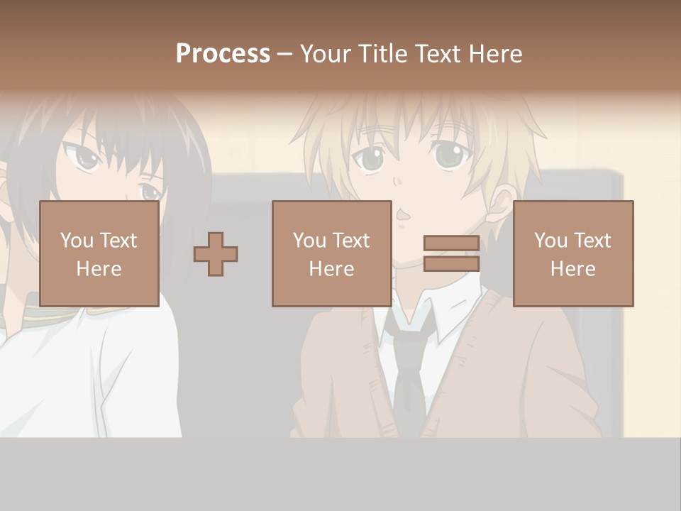 A Couple Of People Standing Next To Each Other PowerPoint Template