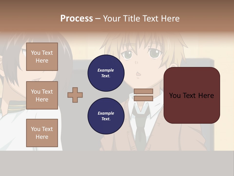 A Couple Of People Standing Next To Each Other PowerPoint Template