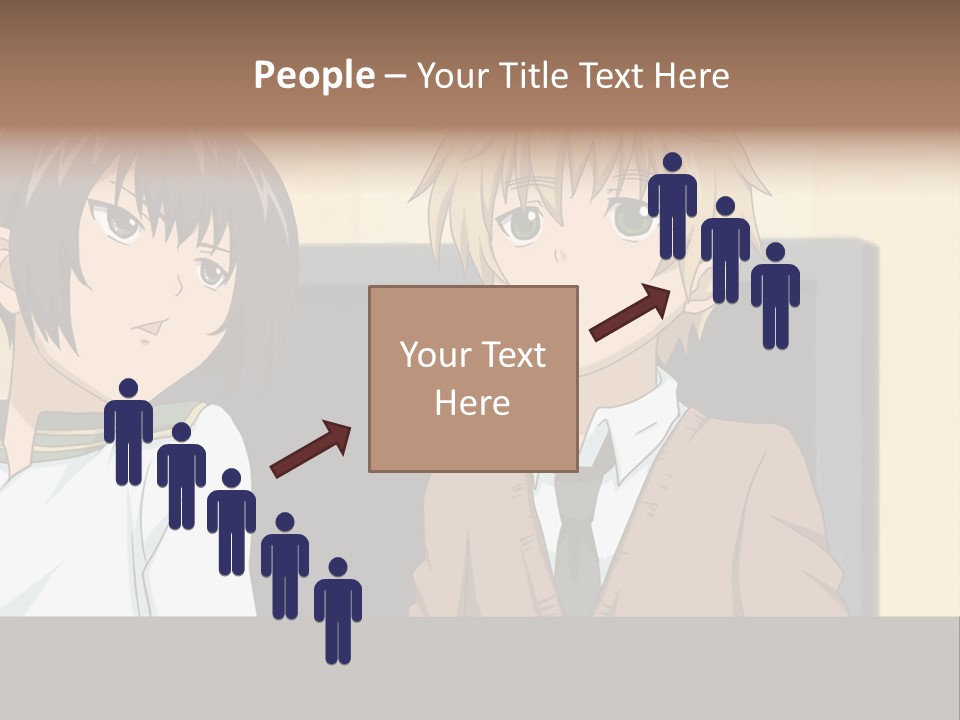 A Couple Of People Standing Next To Each Other PowerPoint Template