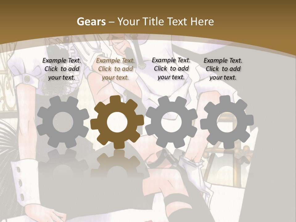 A Man And A Woman Sitting On A Chair In Front Of A Window PowerPoint Template