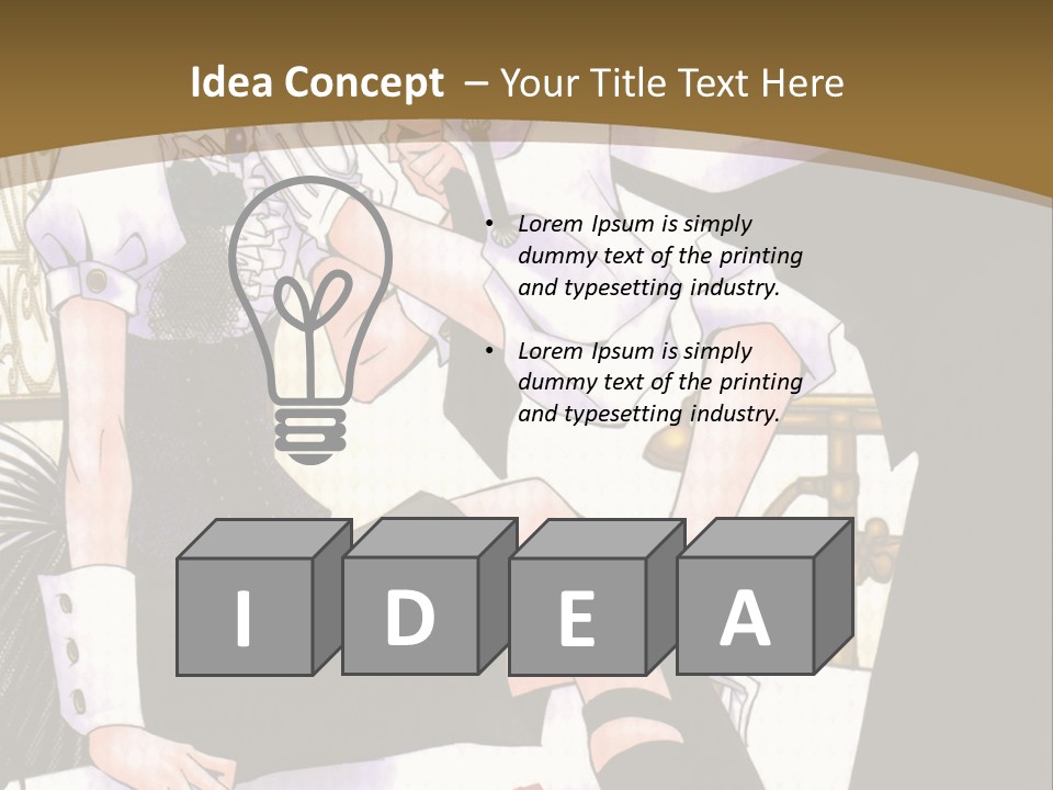 A Man And A Woman Sitting On A Chair In Front Of A Window PowerPoint Template