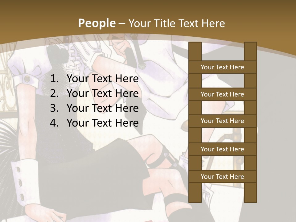 A Man And A Woman Sitting On A Chair In Front Of A Window PowerPoint Template