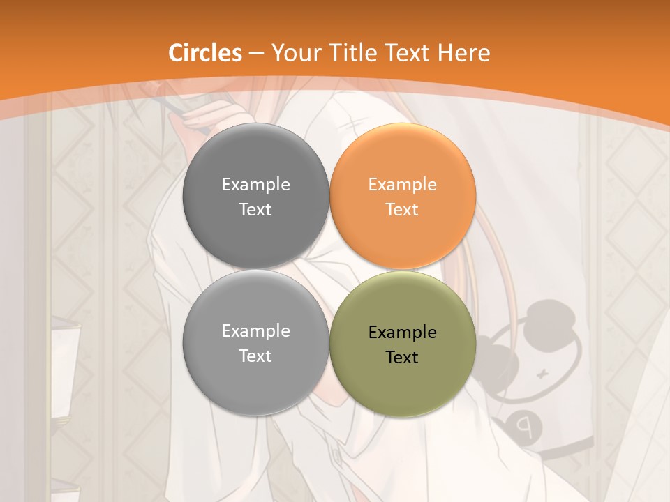 A Woman Brushing Her Teeth In A Bathroom PowerPoint Template