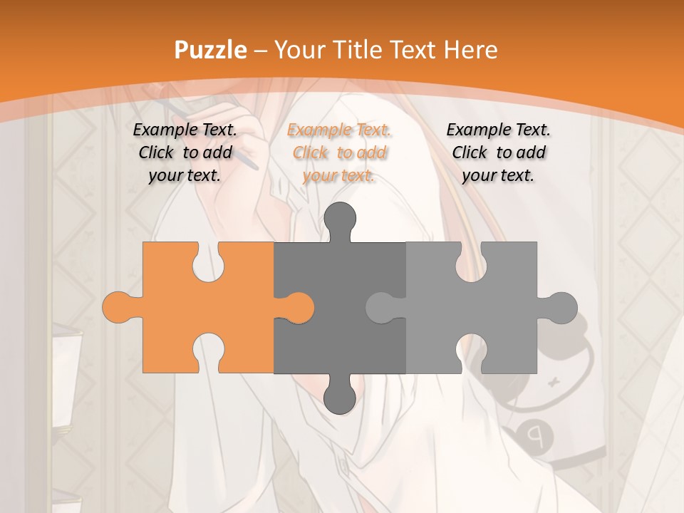 A Woman Brushing Her Teeth In A Bathroom PowerPoint Template