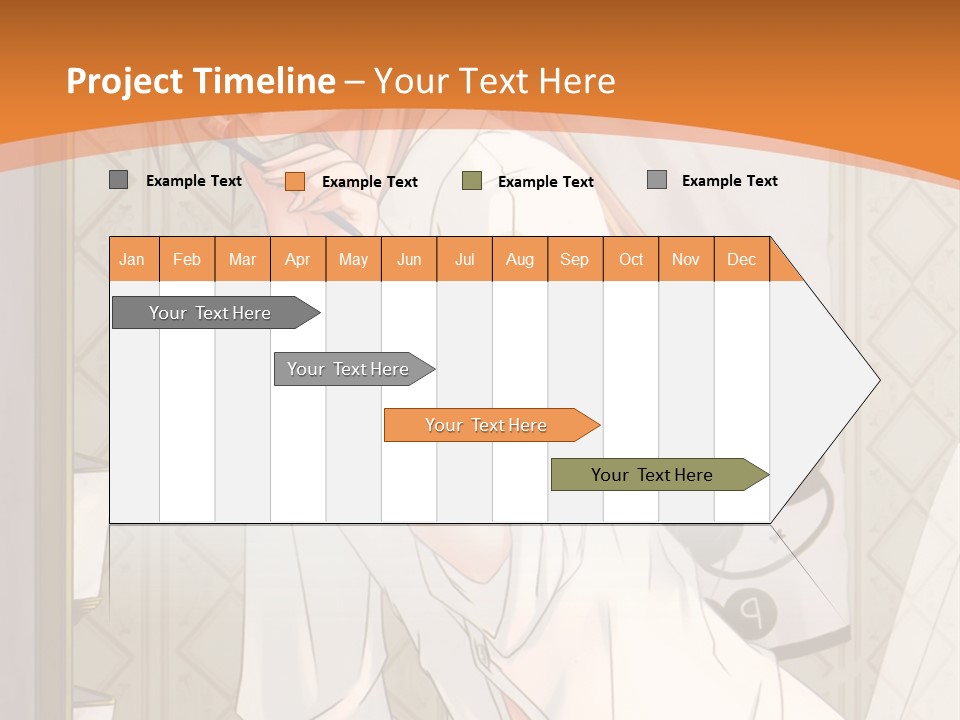 A Woman Brushing Her Teeth In A Bathroom PowerPoint Template