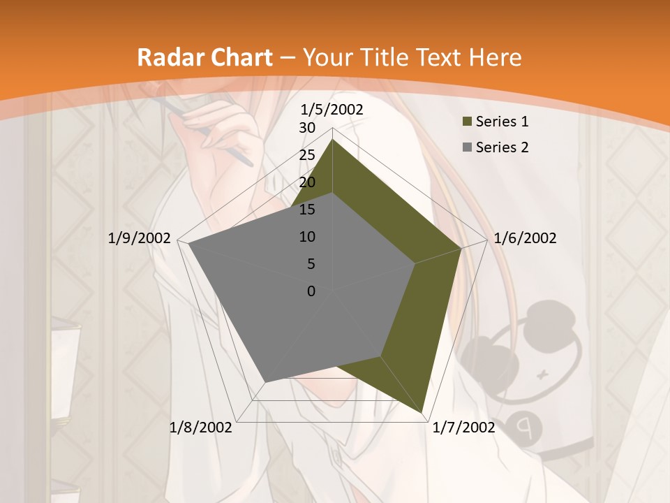 A Woman Brushing Her Teeth In A Bathroom PowerPoint Template