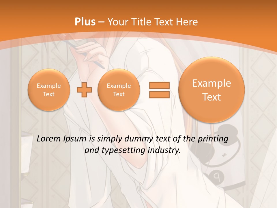 A Woman Brushing Her Teeth In A Bathroom PowerPoint Template