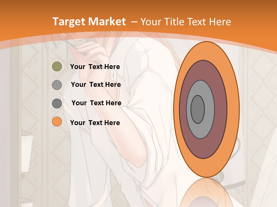 A Woman Brushing Her Teeth In A Bathroom PowerPoint Template