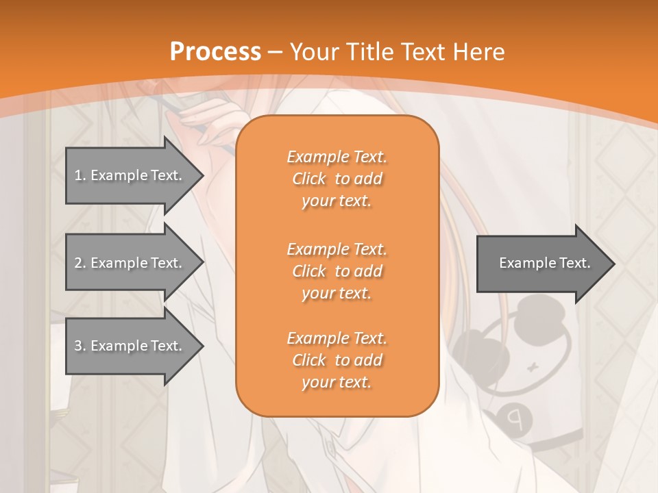 A Woman Brushing Her Teeth In A Bathroom PowerPoint Template