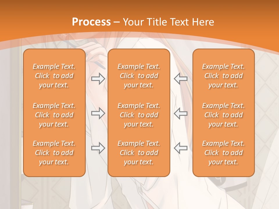 A Woman Brushing Her Teeth In A Bathroom PowerPoint Template
