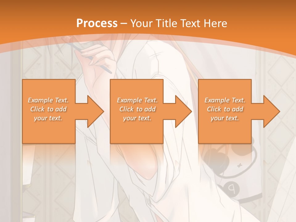 A Woman Brushing Her Teeth In A Bathroom PowerPoint Template