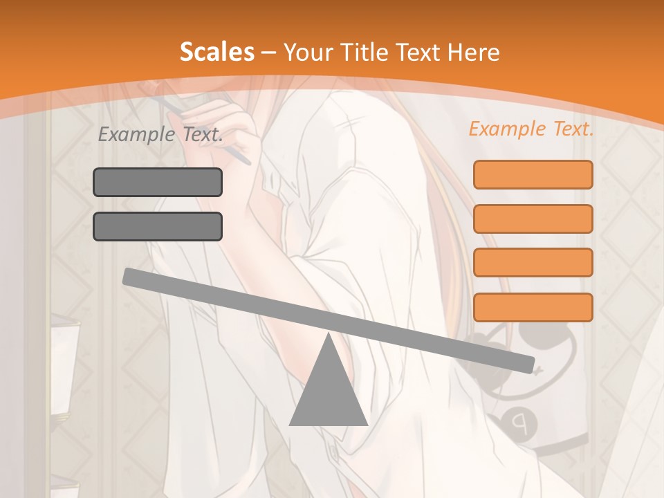 A Woman Brushing Her Teeth In A Bathroom PowerPoint Template