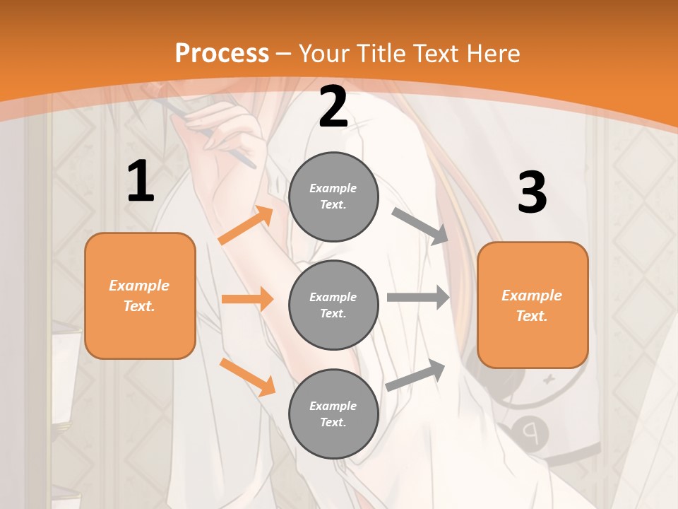 A Woman Brushing Her Teeth In A Bathroom PowerPoint Template