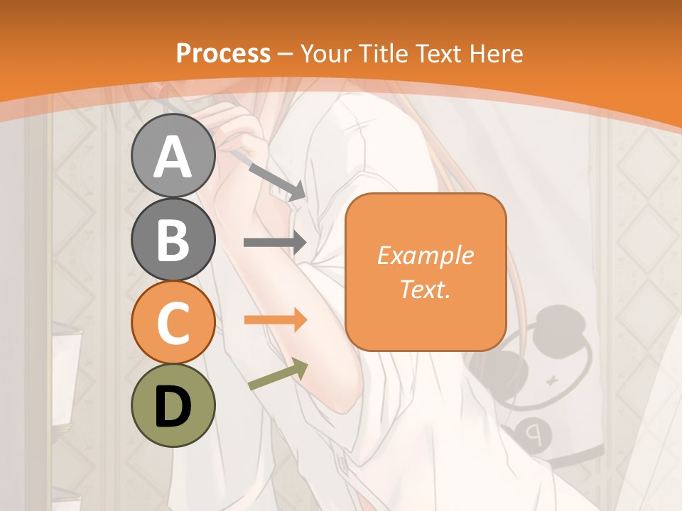 A Woman Brushing Her Teeth In A Bathroom PowerPoint Template