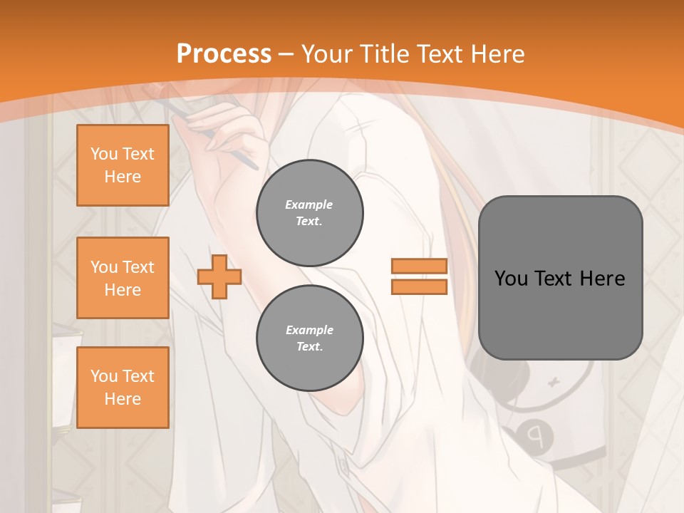 A Woman Brushing Her Teeth In A Bathroom PowerPoint Template