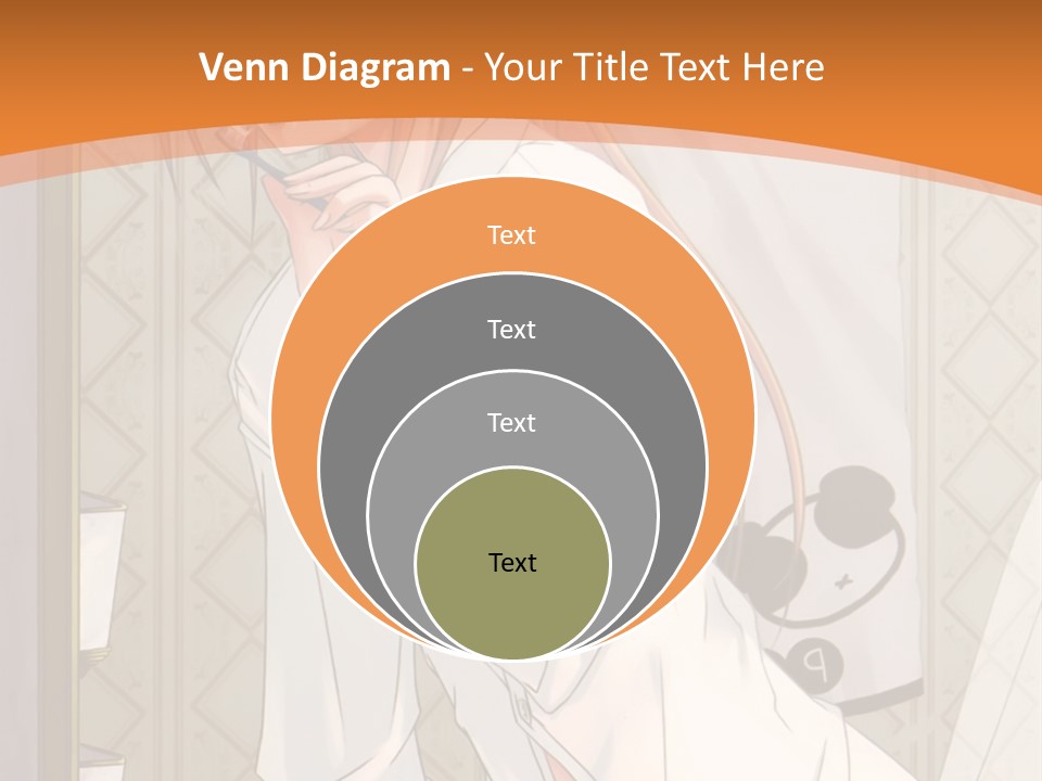 A Woman Brushing Her Teeth In A Bathroom PowerPoint Template