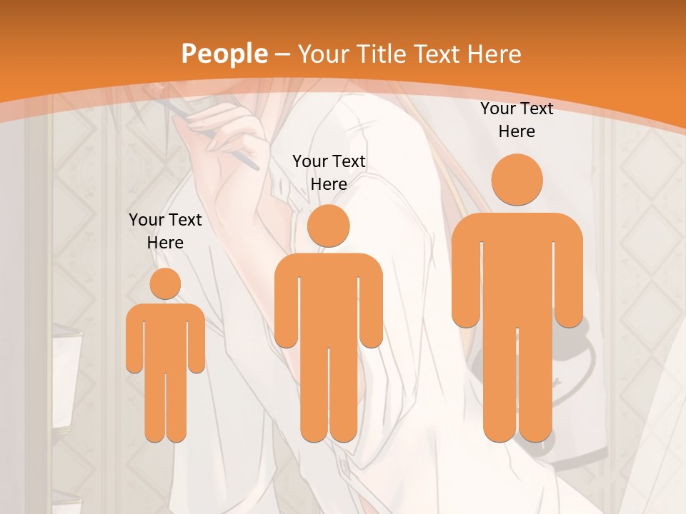 A Woman Brushing Her Teeth In A Bathroom PowerPoint Template