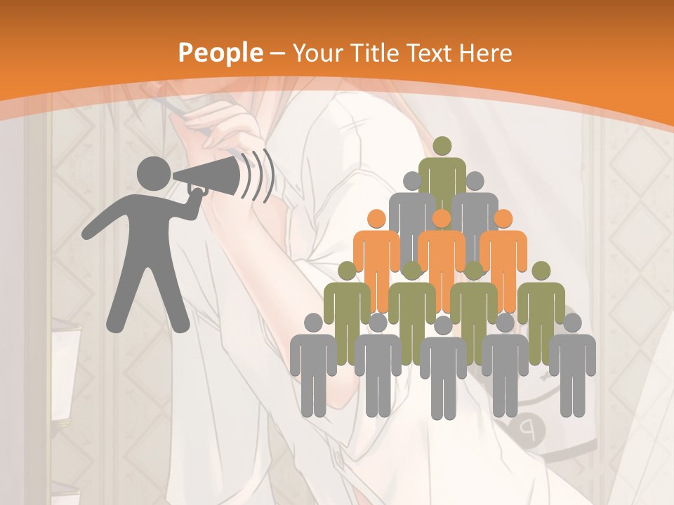 A Woman Brushing Her Teeth In A Bathroom PowerPoint Template