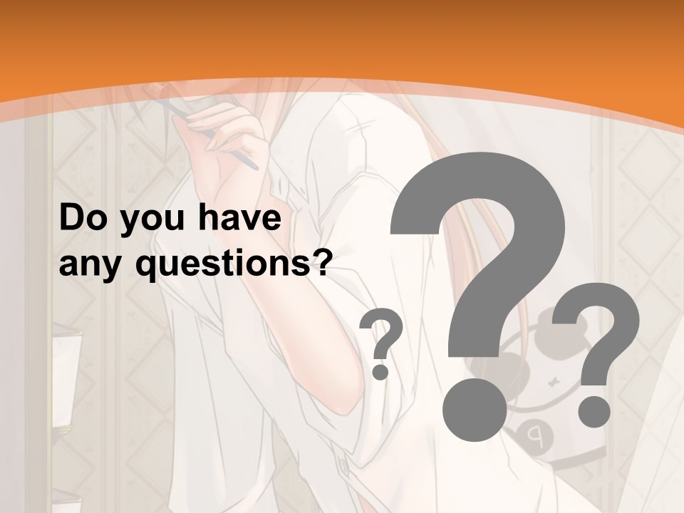 A Woman Brushing Her Teeth In A Bathroom PowerPoint Template