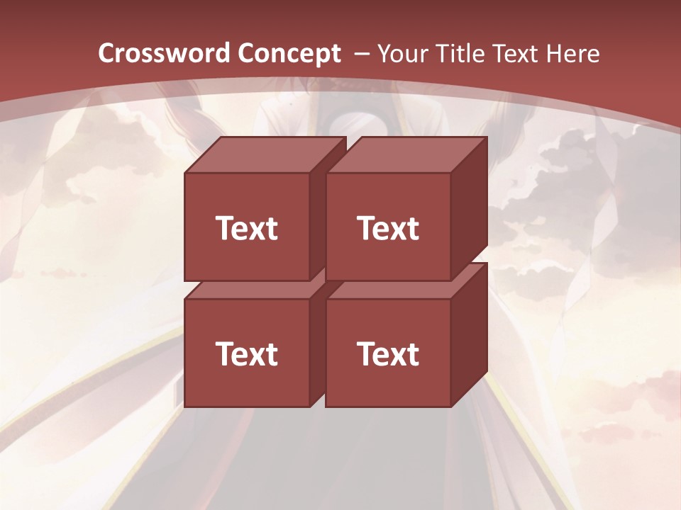 A Woman In A Red Dress Standing In Front Of A Cloudy Sky PowerPoint Template