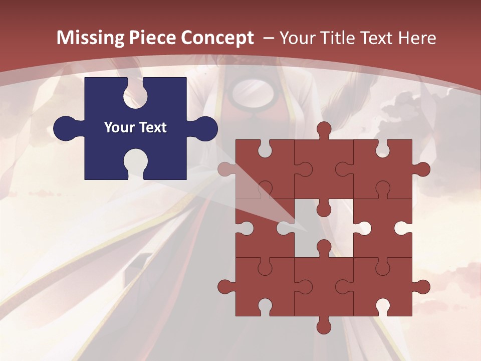 A Woman In A Red Dress Standing In Front Of A Cloudy Sky PowerPoint Template