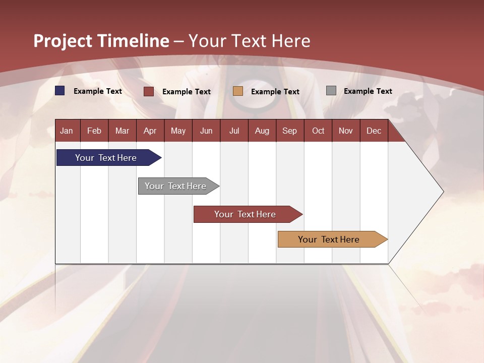 A Woman In A Red Dress Standing In Front Of A Cloudy Sky PowerPoint Template