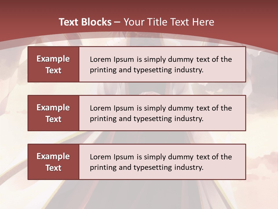 A Woman In A Red Dress Standing In Front Of A Cloudy Sky PowerPoint Template