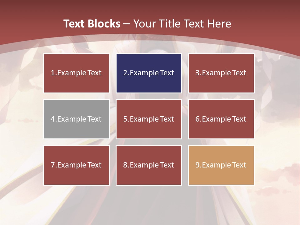 A Woman In A Red Dress Standing In Front Of A Cloudy Sky PowerPoint Template