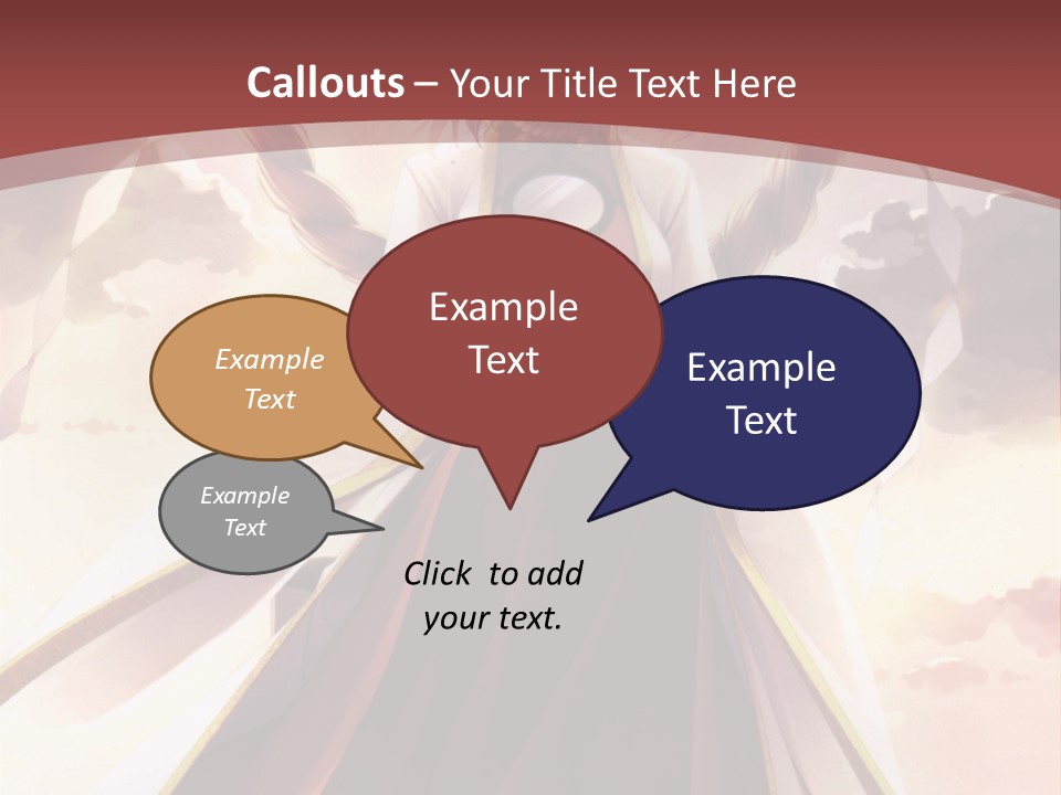 A Woman In A Red Dress Standing In Front Of A Cloudy Sky PowerPoint Template